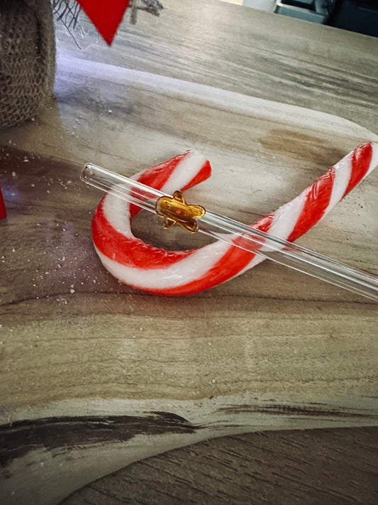 🥤 Pailles en verre “Mini Noël”