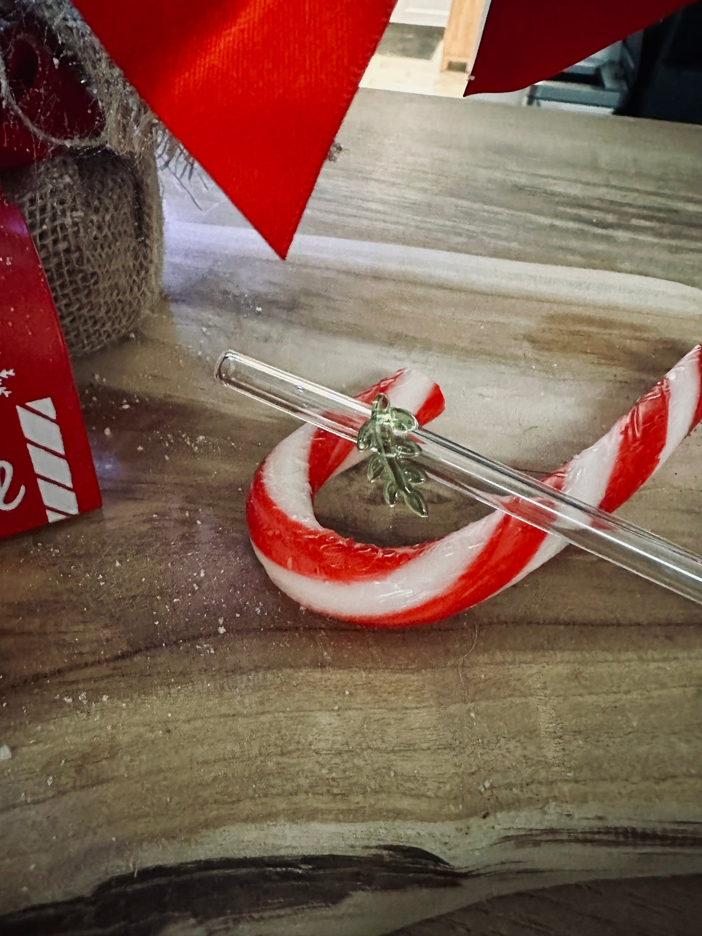 🥤 Pailles en verre “Mini Noël”