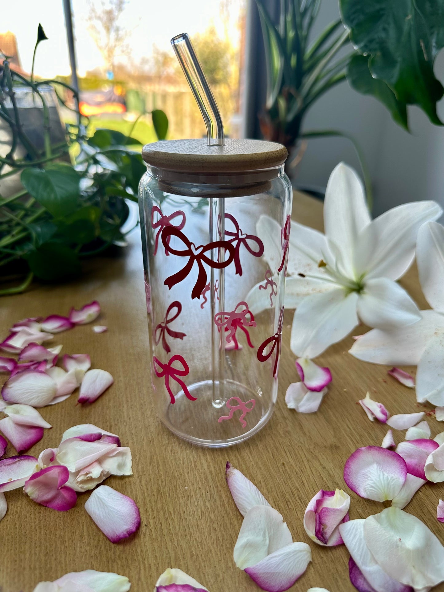 Verre "Noeuds roses" - Douceur et féminité 🎀