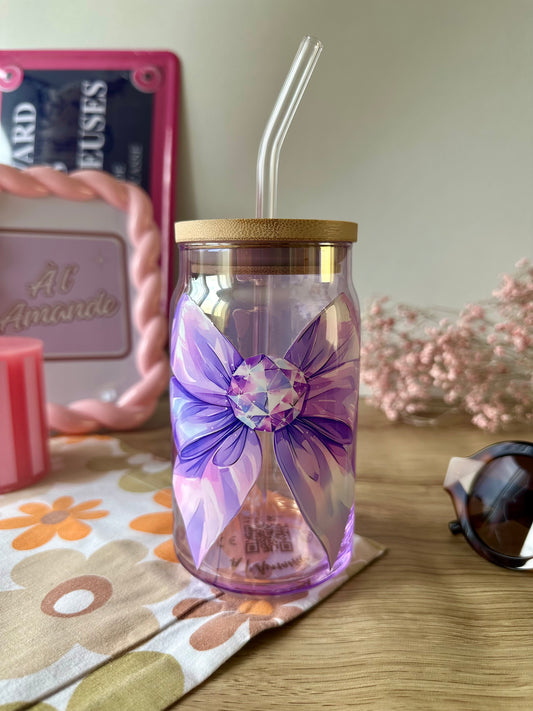 🎀 Noeud violet & cristal