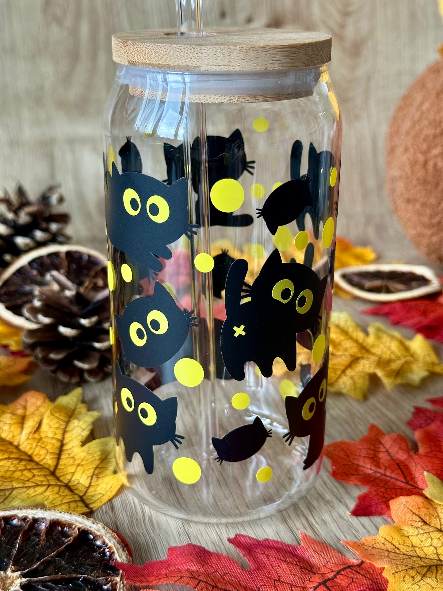 đ» Verre canette - âChatastrophe dâHalloweenâ