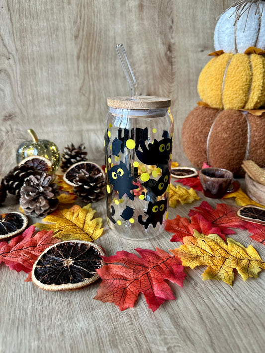 👻 Verre canette - “Chatastrophe d’Halloween”