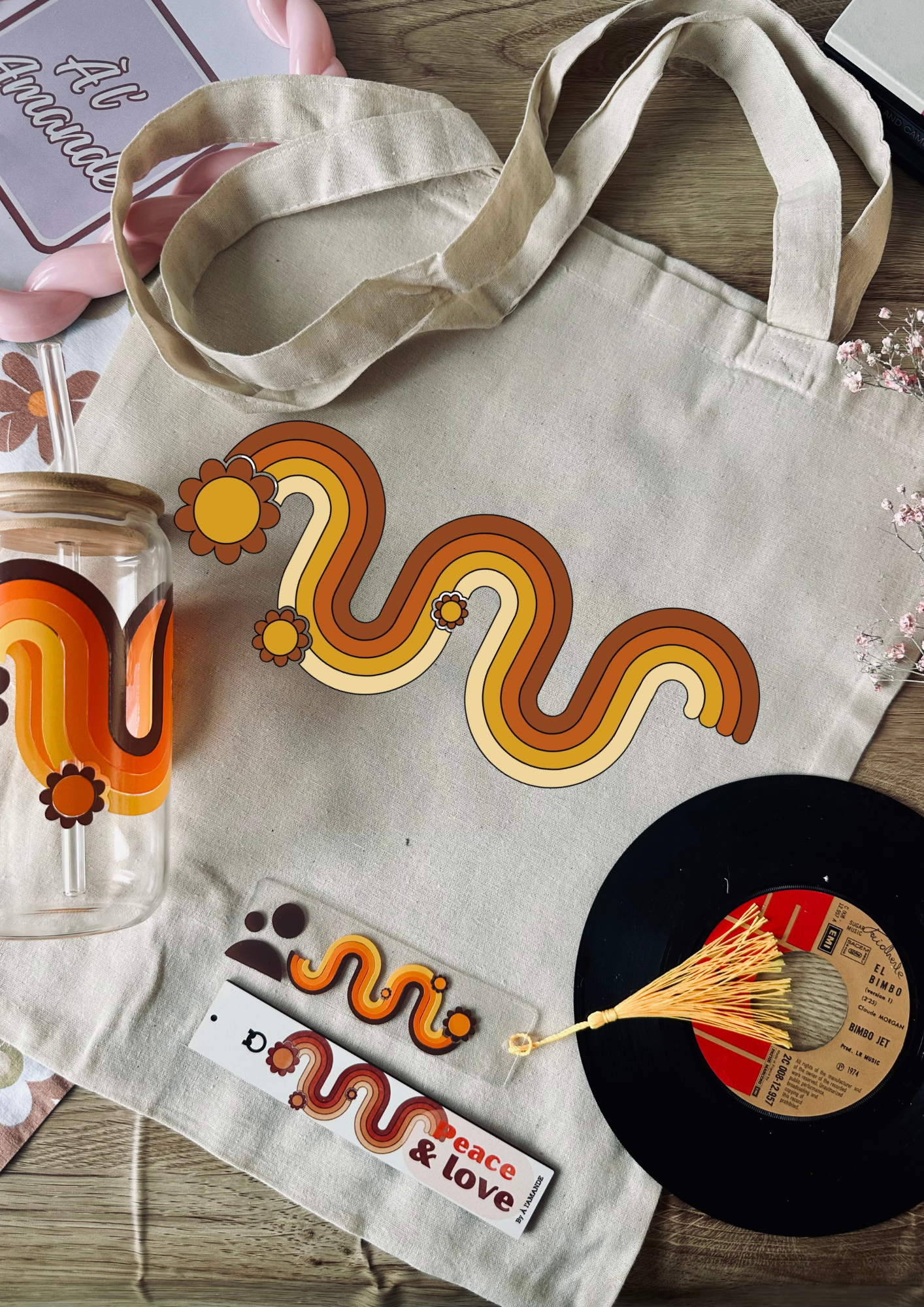 Coffret Peace & Love - édition rétro flower power