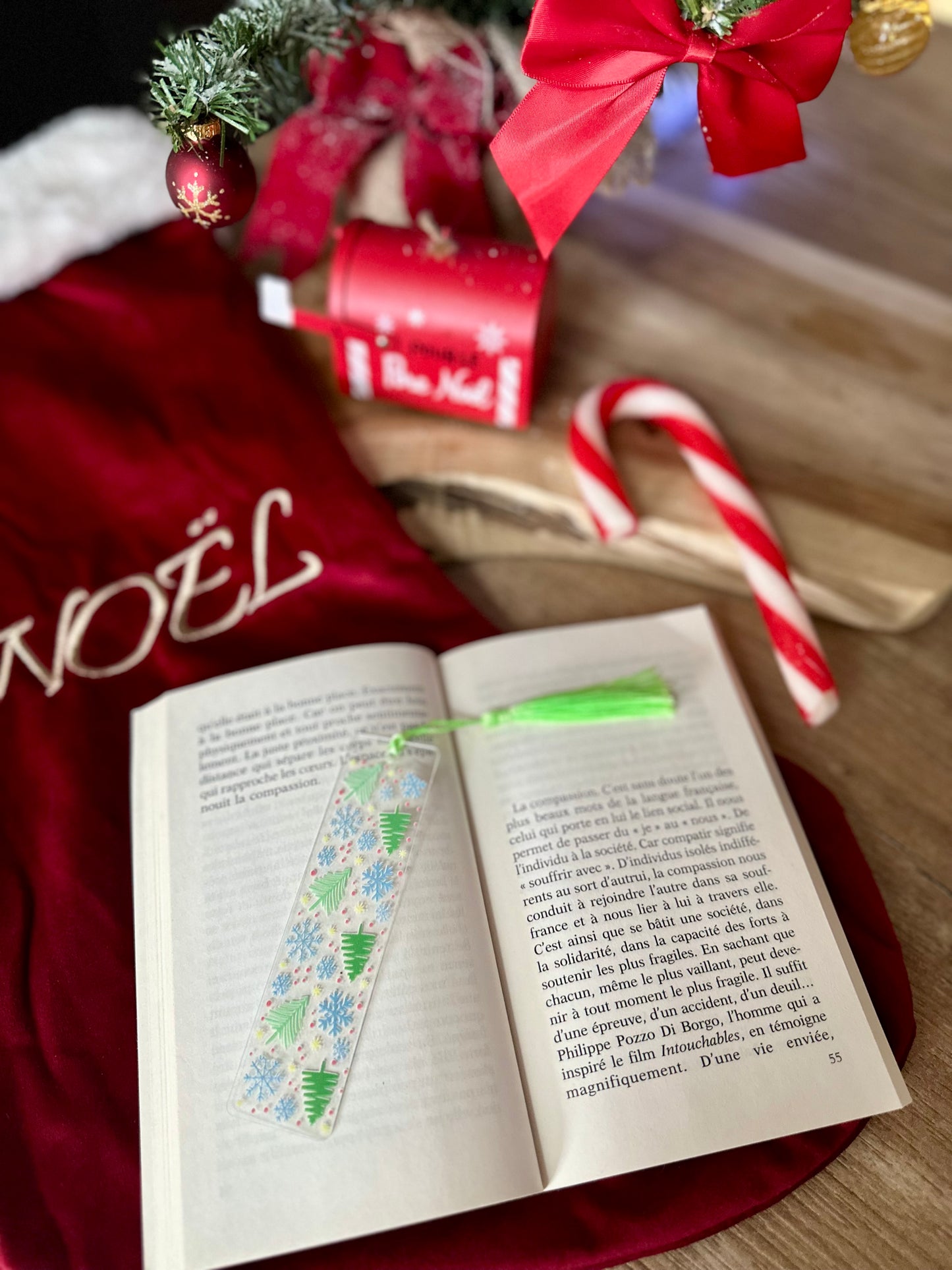 📚 Marque-page - Givre & Sapins