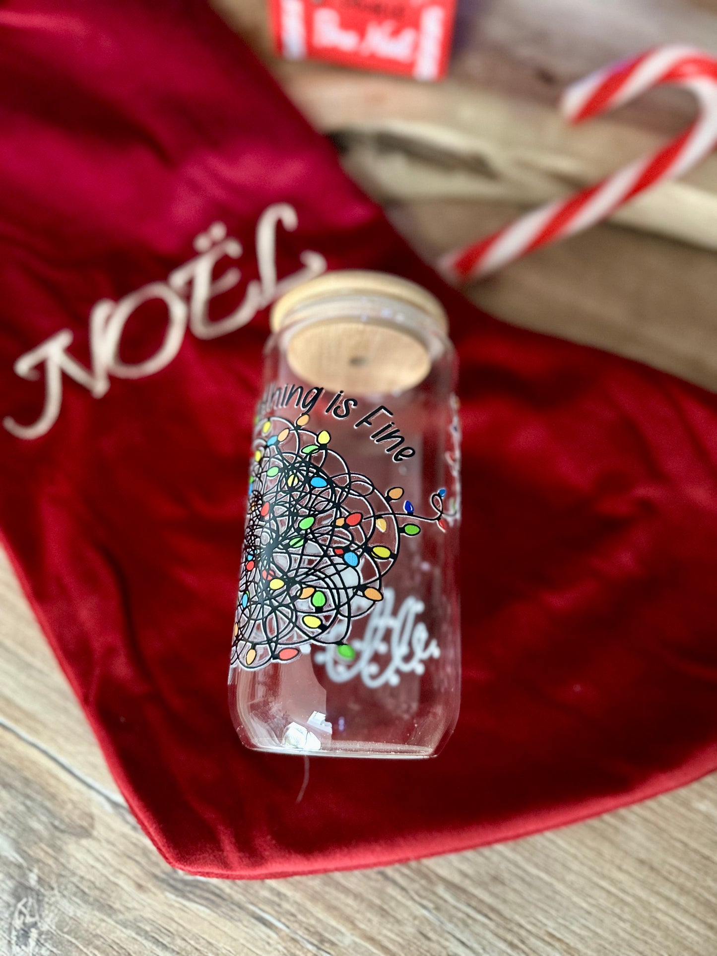 ✨ Verre canette – Everything is Fine (Guirlande en PLS)