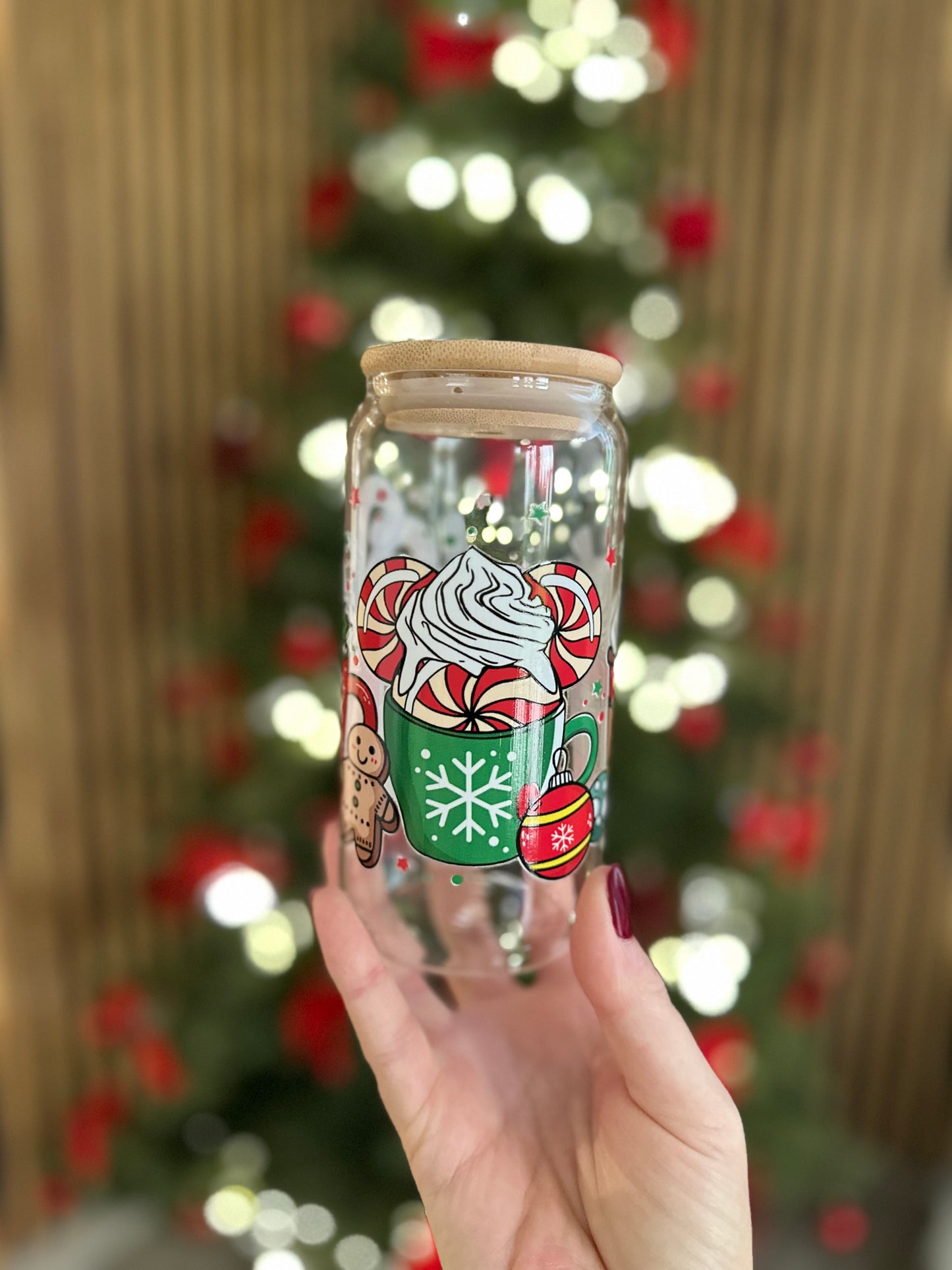 🎄 Verre canette – Mugs Gourmands Peppermint