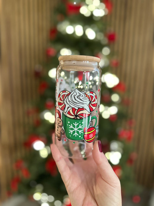 🎄 Verre canette – Mugs Gourmands Peppermint