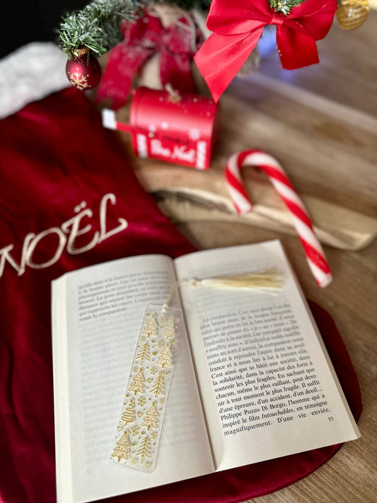 📚 Marque-page - Forêt Enchantée de Noël