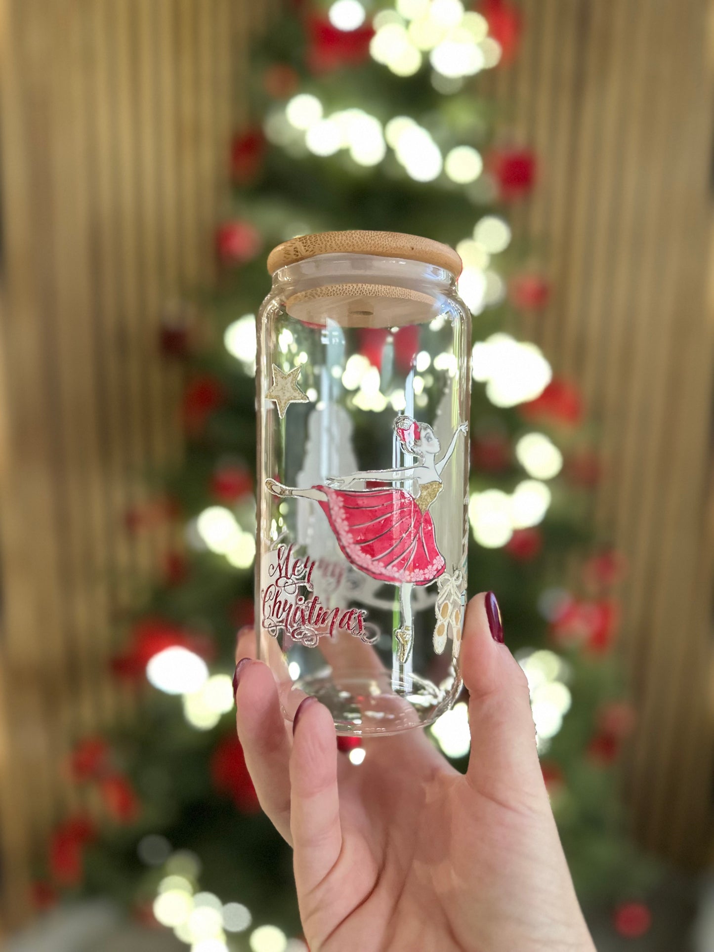 🌟 Verre canette – Casse-Noisette & Ballerine