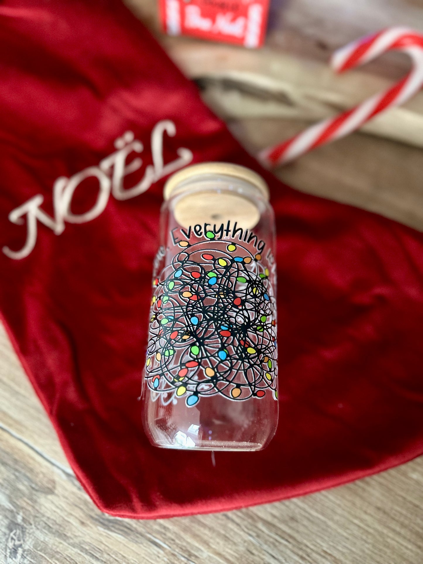 ✨ Verre canette – Everything is Fine (Guirlande en PLS)