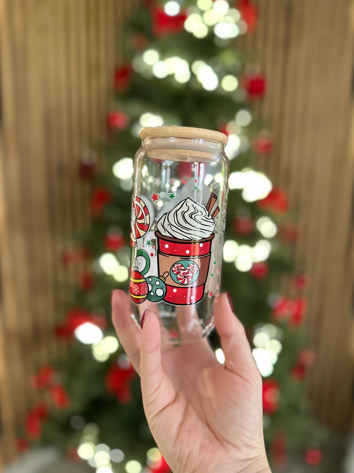 🎄 Verre canette – Mugs Gourmands Peppermint