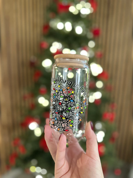 ✨ Verre canette – Everything is Fine (Guirlande en PLS)