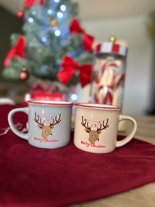 🦌Duo de mugs - Rennes de Noël