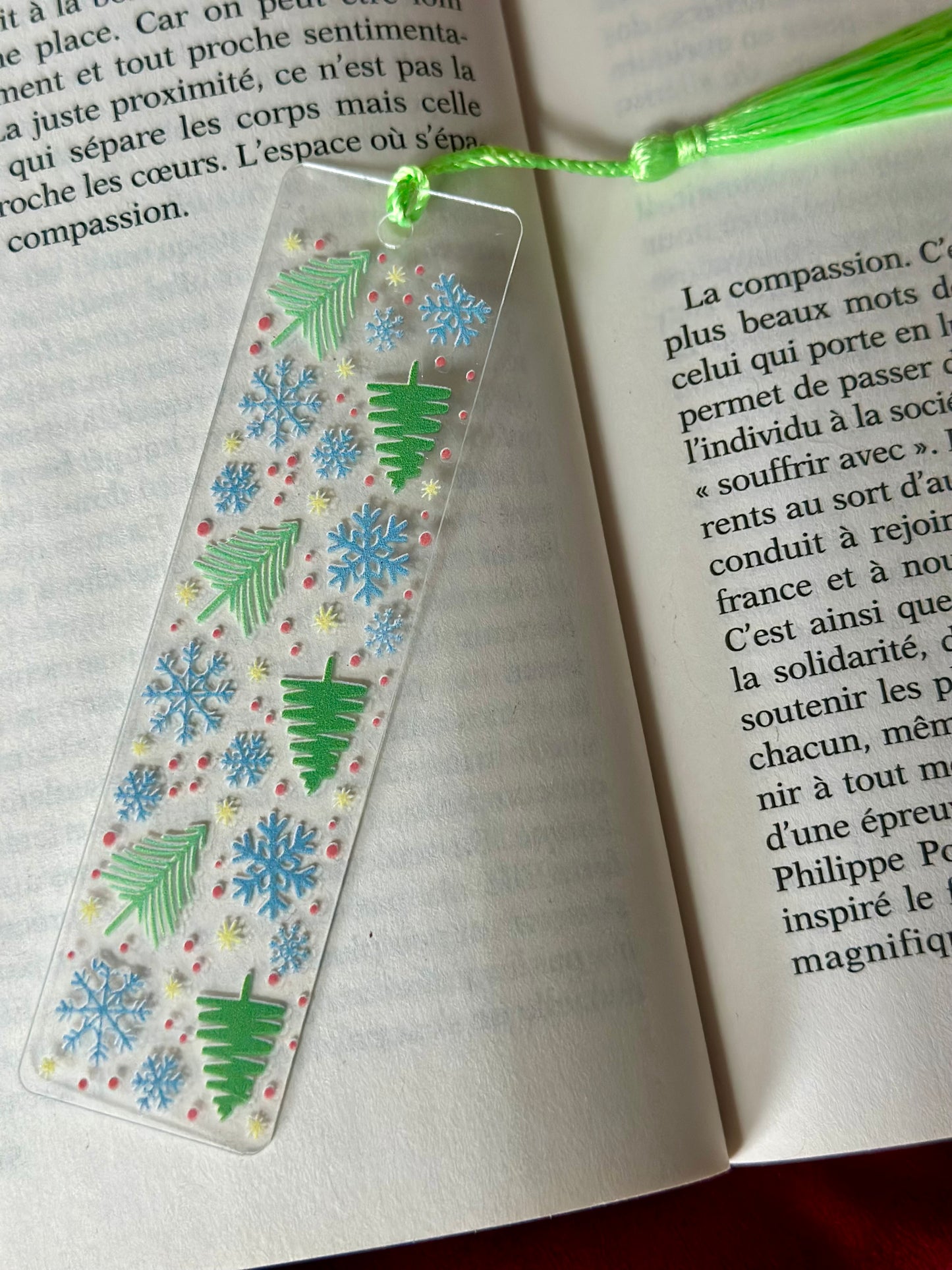 📚 Marque-page - Givre & Sapins