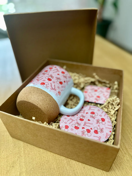 Cork mug - Valentine's Day box 🩷
