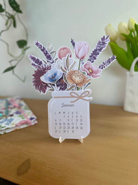 Calendrier - Bouquet de fleurs 2025