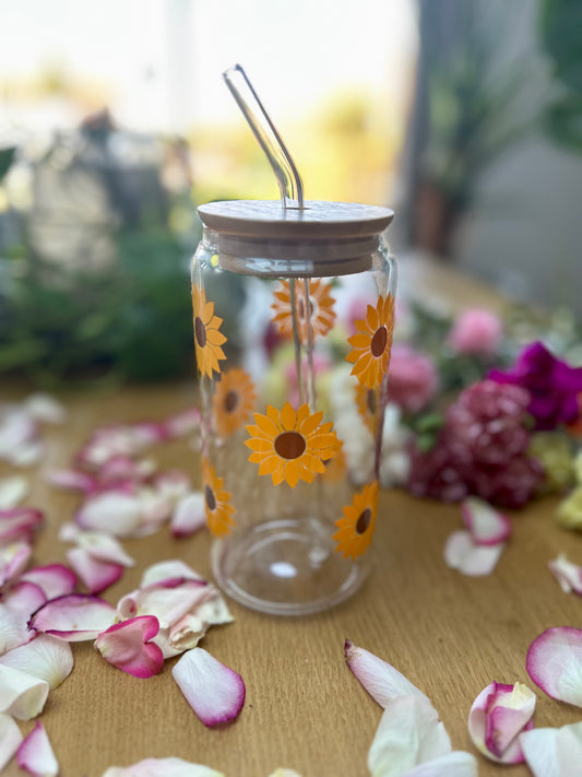 Verre "Tournesol doré" - Soleil en bouteille 🌻