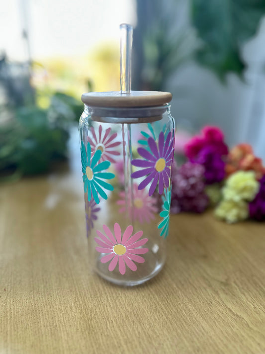 Verre fleuri pastel – Édition Printemps 🌸