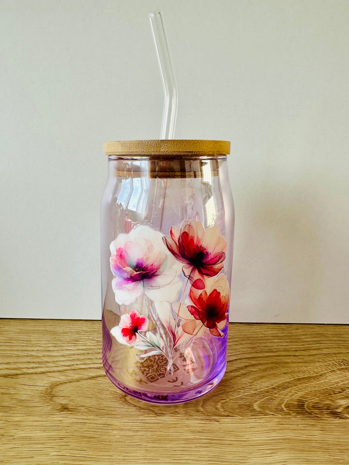 🌺 Fleurs aquarelle rouge carmin & rose