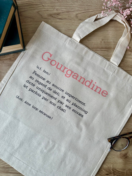Tote bag "Gourgandine" - La sensualité avec du répondant