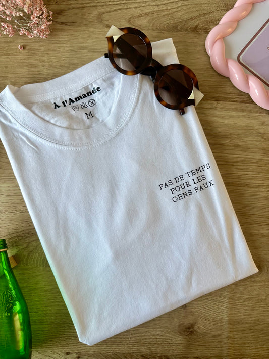 🕰️ Pas de temps pour les gens faux