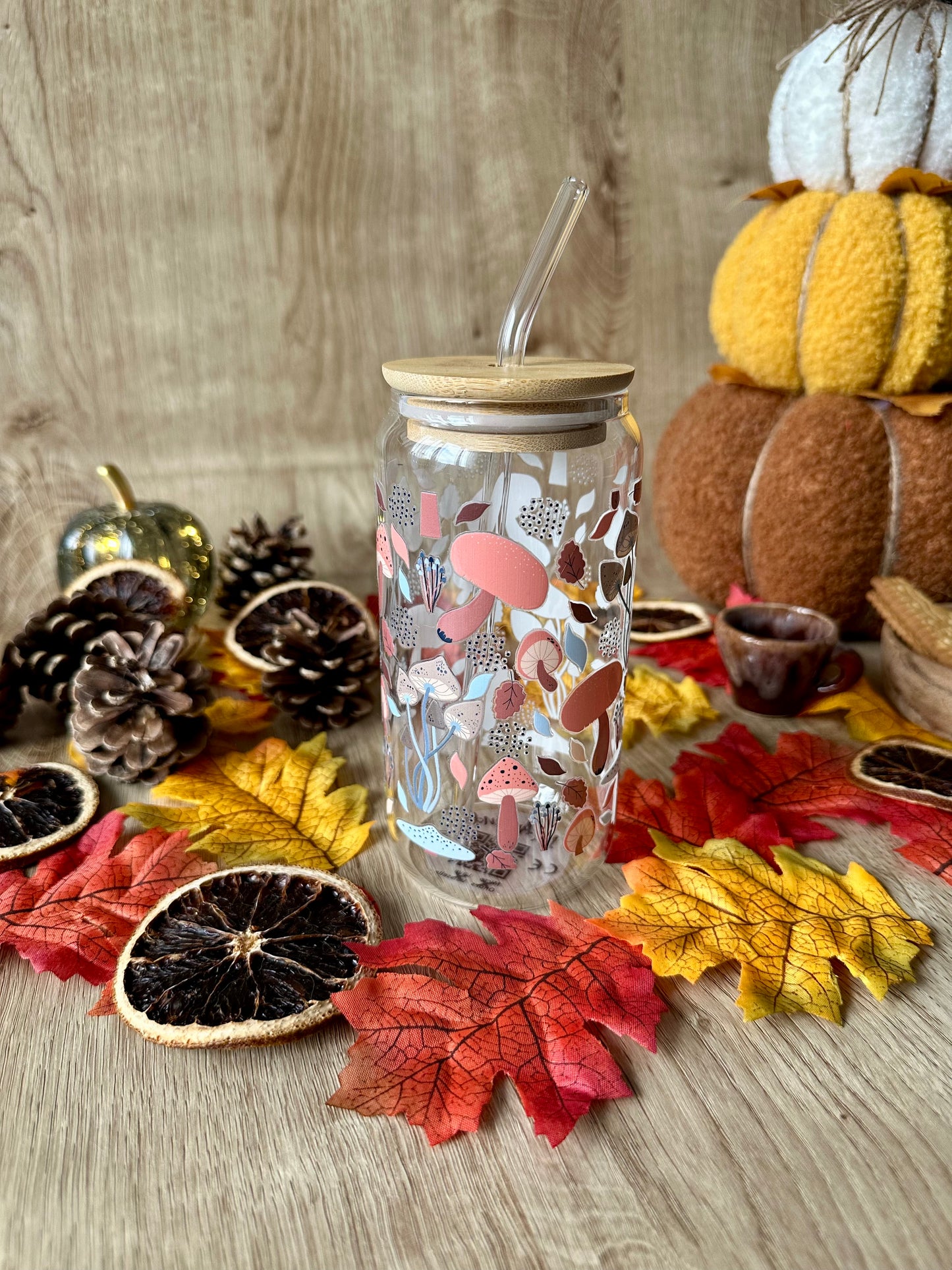 🍄 Verre canette - “Sous-bois d’automne”