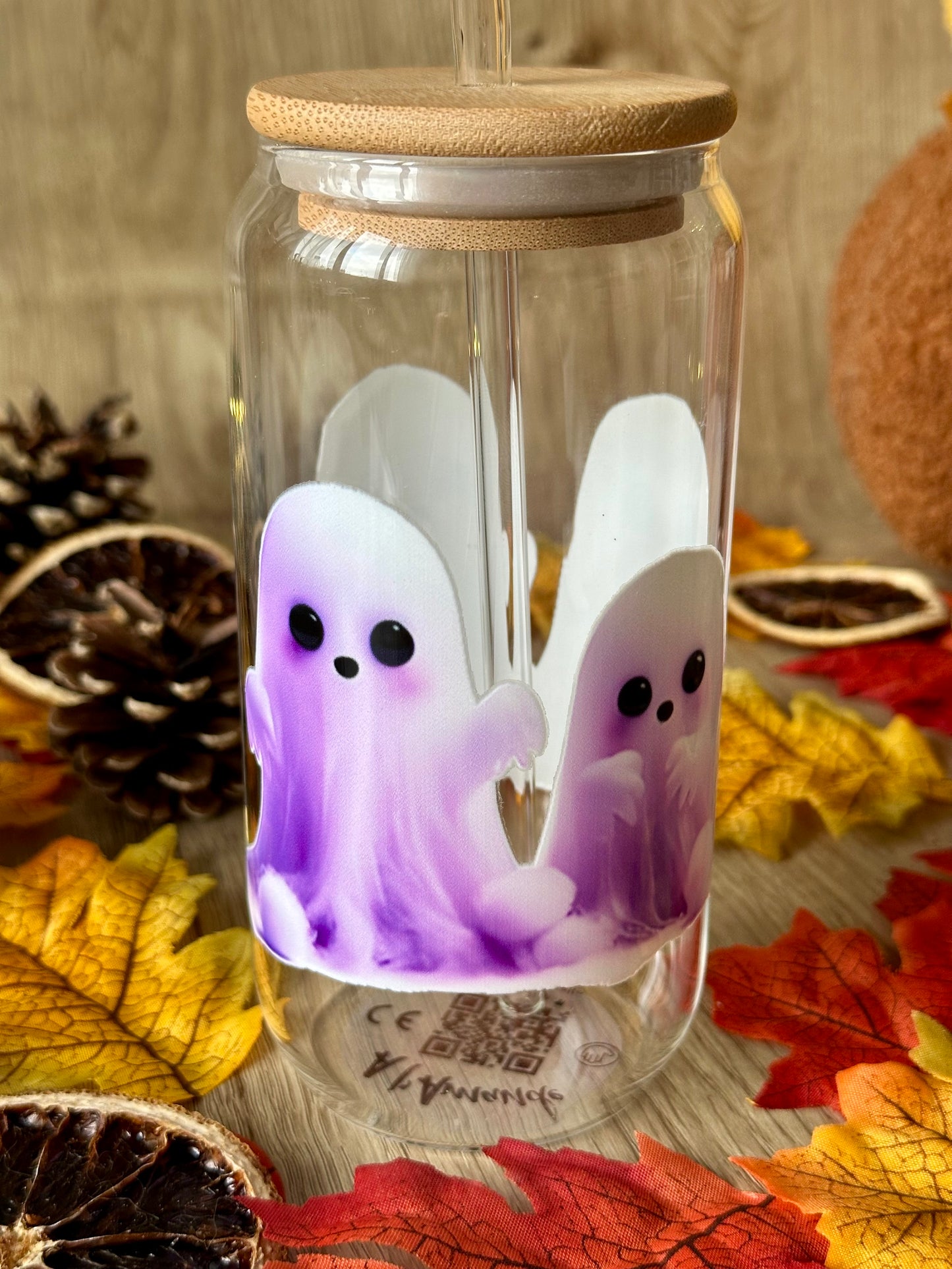 👻 Verre canette – Les petits fantômes colorés