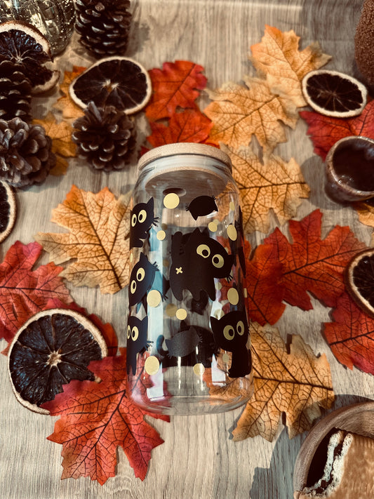 👻 Verre canette - “Chatastrophe d’Halloween”