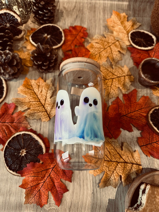 👻 Verre canette – Les petits fantômes colorés