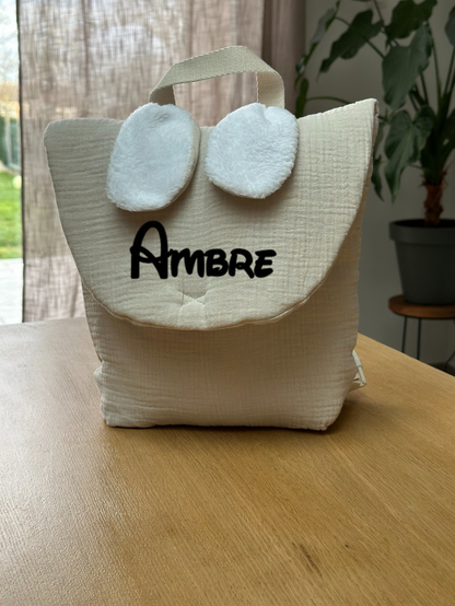 Sac à dos lapin - Personnalisable